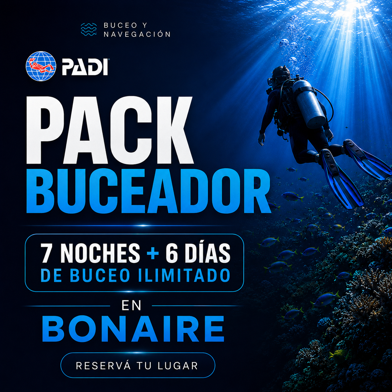 Reserva Pack Buceador Bonaire 2026